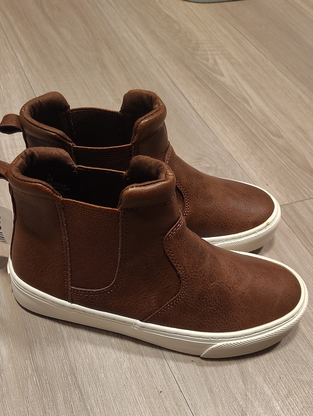 Old Navy Brown Chelsea-Style Kids Sneakers